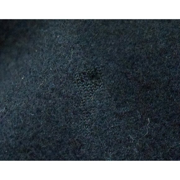 FACONNABLE Brown & Navy Blue Leather & Wool Full Zip Bomber Jacket Men's Size XL - Picture 11 of 12